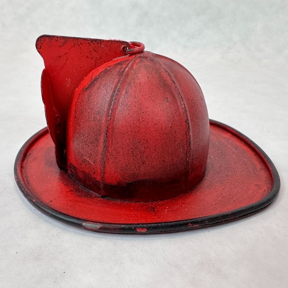 Fire Fighter Christmas Ornament Set of 3 Fire Truck Helmet Fireman Captain NEW - Picture 15 of 16